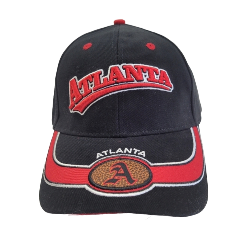CSI Black & Red Atlanta Baseball Hat/Cap
